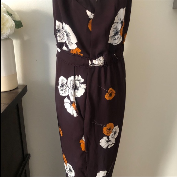 Cupcakes and cashmere floral jumpsuit brown medium - Picture 7 of 15